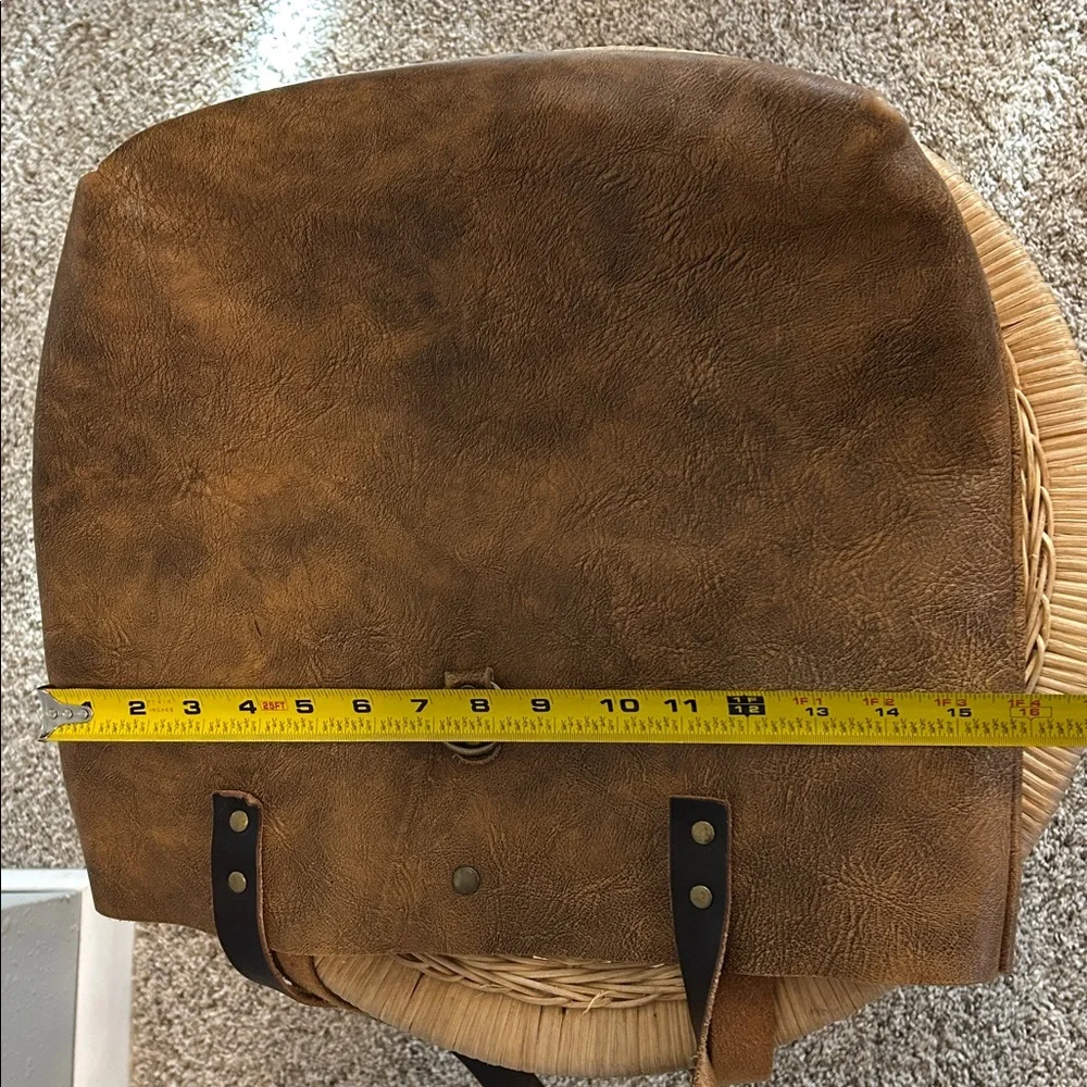 Jill's Homestead The Tote Brown Vegetable Tanned Leather